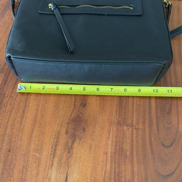 Botkier black pebble leather large crossbody bag xl strap lots of pockets EUC - Picture 12 of 15